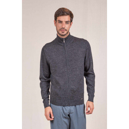 Alpaka Herren Basic Strickjacke ANDREAS KUNA Essentials