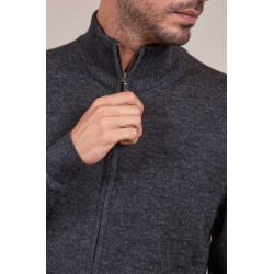 Alpaka Herren Basic Strickjacke ANDREAS KUNA Essentials