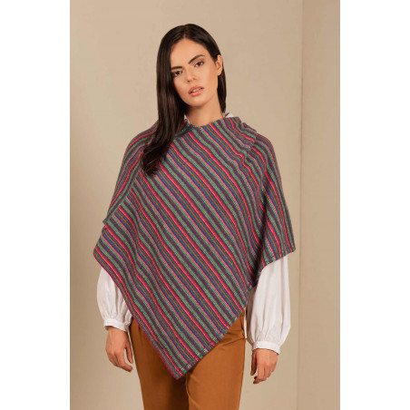 Alpaka Poncho UNEVEN aus 100% Baby Alpaka