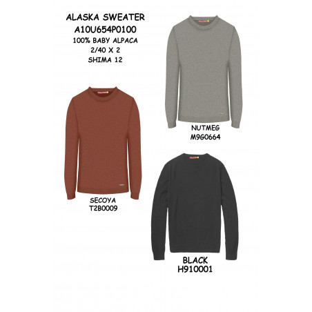 Alpaka Pullover ALASKA aus 100% Baby Alpaka