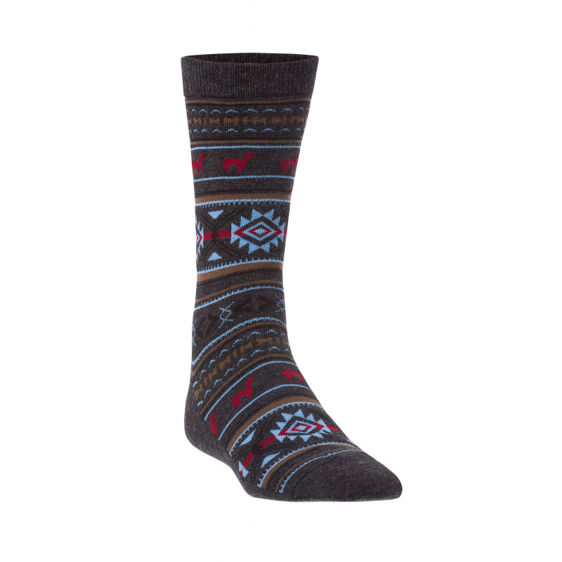 Alpaka Socken JACQUARD aus 70% Baby Alpaka und 25% Pima Baumwolle