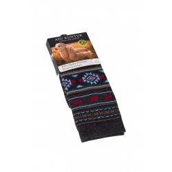 Alpaka Socken JACQUARD aus 70% Baby Alpaka und 25% Pima Baumwolle