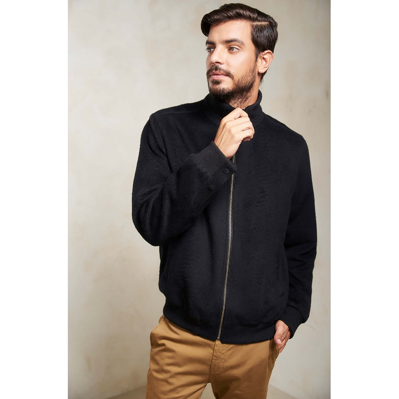 Bomber Jacke Blouson NADRIAN Alpaka Wolle Herren KUNA Essentials