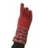 Alpaka Jacquard Fingerhandschuhe GELIA aus 100% Baby Alpaka