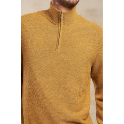 Troyer Pullover SAMED mit Zipper für Herren von KUNA