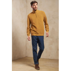 Troyer Pullover SAMED mit Zipper für Herren von KUNA