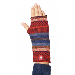 Alpaka Pulswärmer Fingerlose Handschuhe KYARA aus 100% Baby Alpaka