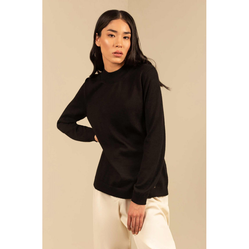 Pullover ANAHI mit Turtleneck Baby Alpaka Damen Basic von KUNA Essentials